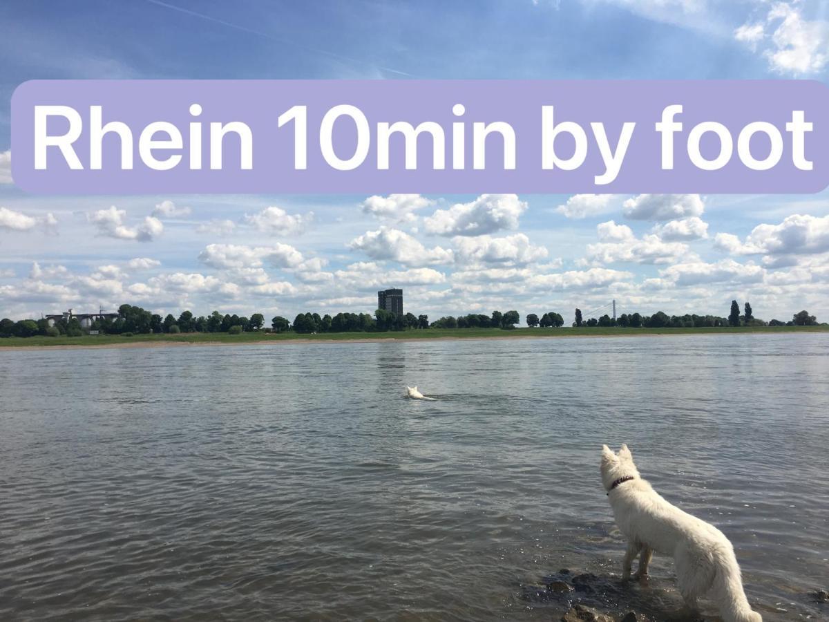 Igo Apartment 2 Schlafenzimmer Mit Waschmaschine Trockner Haustier Rheinufer 5Min Netflix Disney Plus 17-6 Duisburg Exterior foto